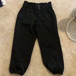 Kids Black Baseball pants